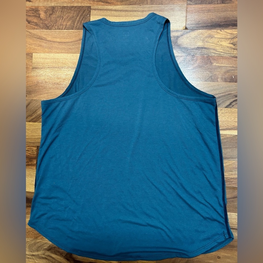 Title Nine Blue Sleeveless Tank Top Scoop Neck Casual Athletic Womens XL - Picture 2 of 5